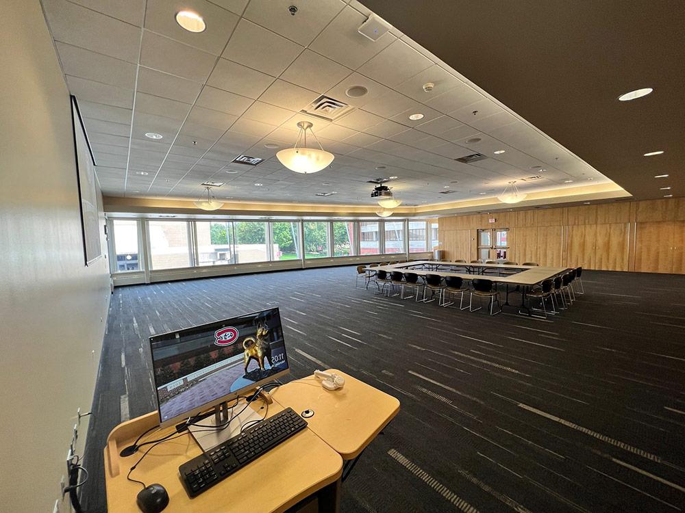 an interior view of the Cascade Room in Atwood Memorial Center